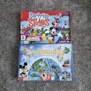 Disney Mickey Mouse Clubhouse Surprise Slides + Disney Eye Found It Game Lot